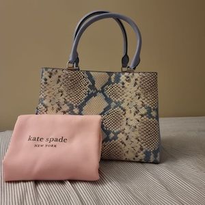 Kate Spade Leila Snake Medium Satchel NWT